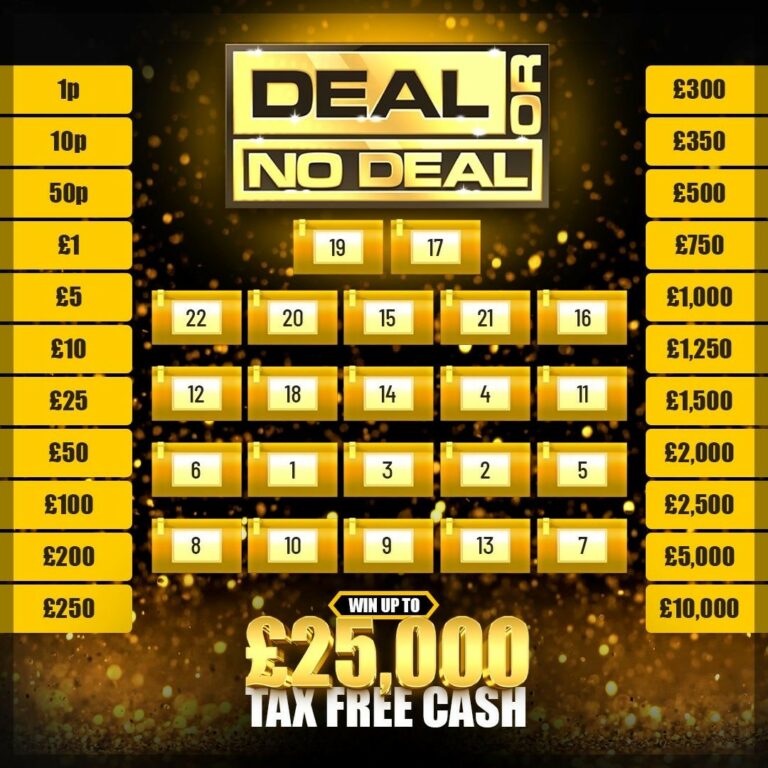 Deal or No Deal.....Win up to £25,000 Cash! +40 Instant Wins to Find ...