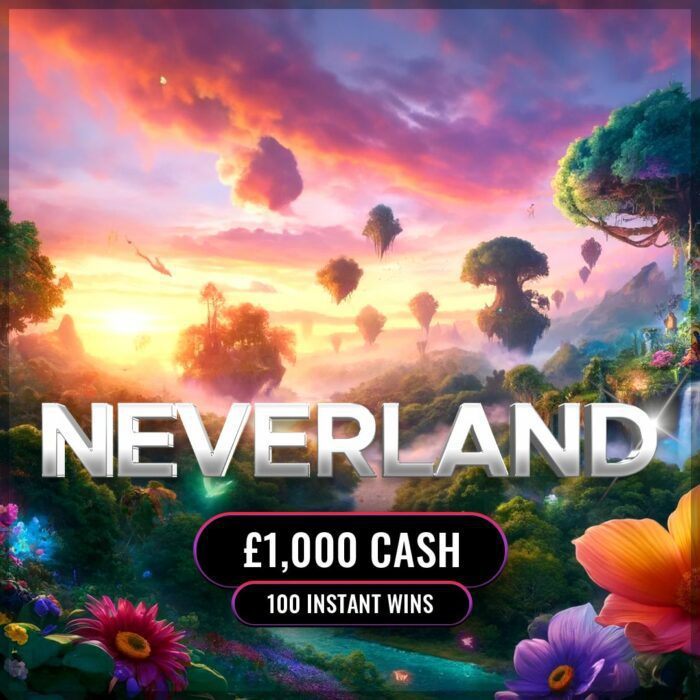 Neverland.....£1000 Cash Jackpot +100 Instant Wins to Find!