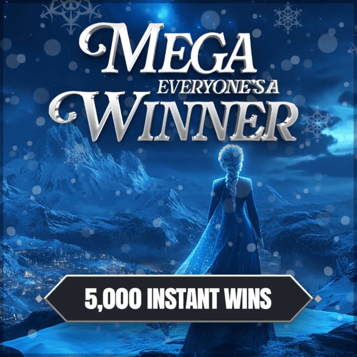 Frozen Mega Everyone's A Winner.... £1000 Cash Jackpot!