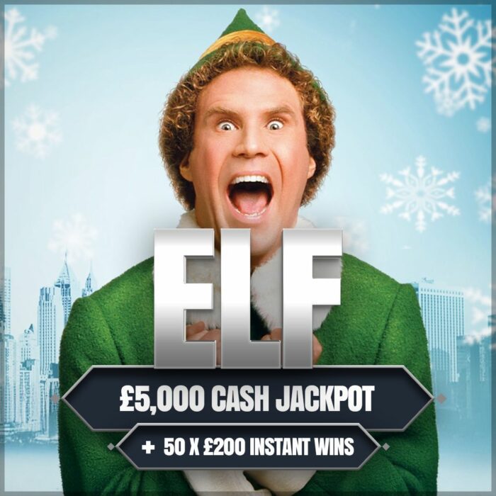 Elf....£5000 Cash Jackpot! +50x £200 Instant Wins to Find!