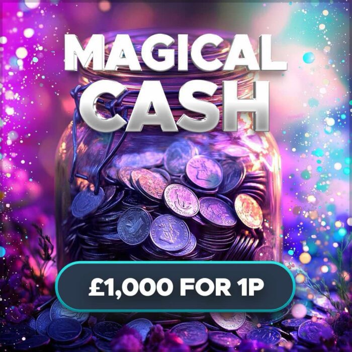 £1000 Magical Cash....50 Instant Wins to Find - Auto Drawn Jackpot