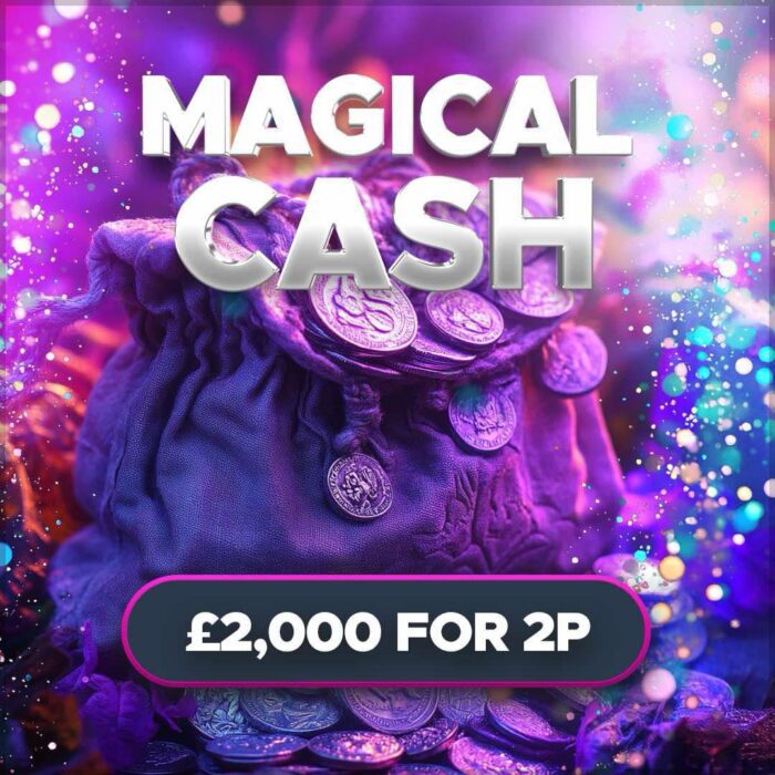 £2000 Magical Cash....50 Instant Wins to Find - Auto Drawn Jackpot