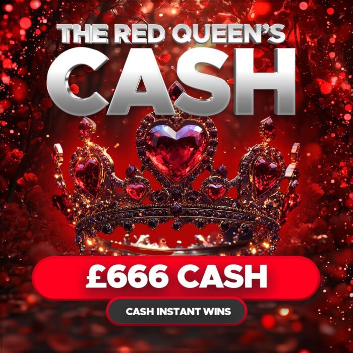 The Red Queen's Cash....£666 Jackpot +16 Instant Cash Wins to Find!