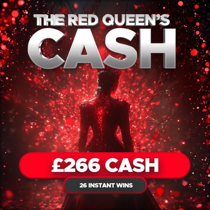 The Red Queen's £266 Cash Jackpot +26 Instant Wins to Find!