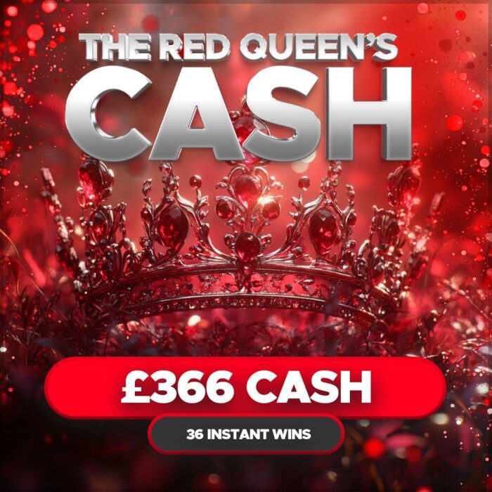 The Red Queen's £366 Cash Jackpot +36 Instant Wins to Find!