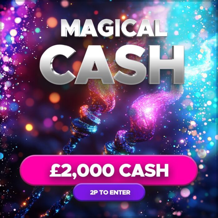 Magical Cash....£2000 Cash Jackpot Auto Drawn!