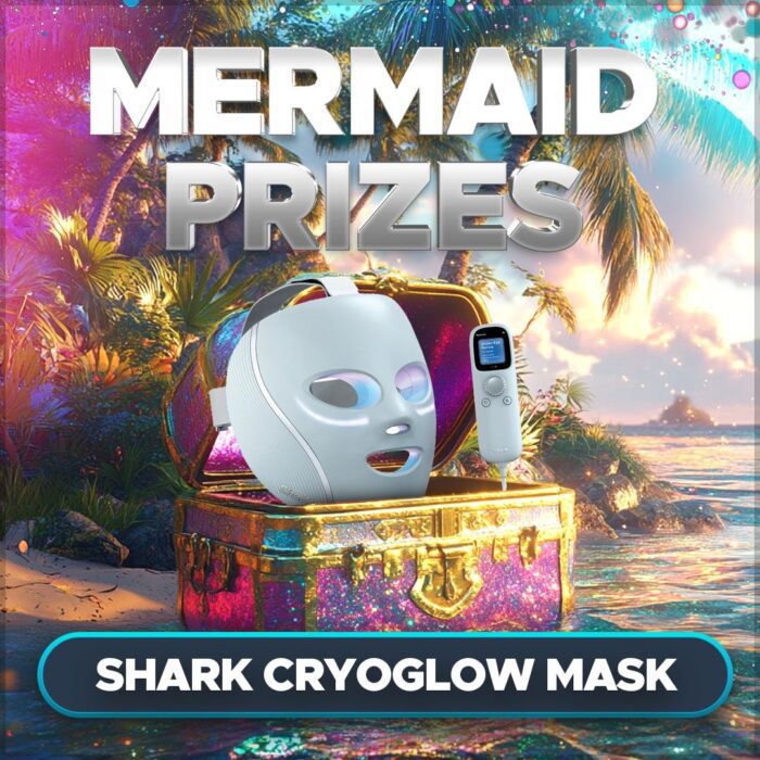 Mermaid Prizes....Shark Cryoglow Mask +10 Instant Wins to Find!