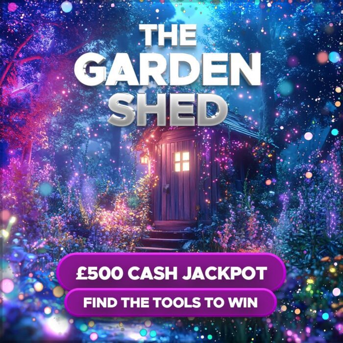 The Garden Shed...£500 Cash Jackpot +25 Instant Wins to Find!